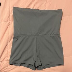 Gray No Boundaries Fold Over Shorts